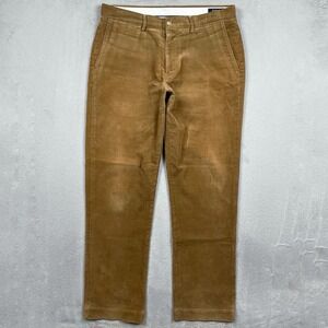 Polo Ralph Lauren Corduroy Pants Mens 33x31 Brown Stretch Classic Fit Preppy